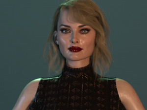 Margot Robbie 3D-Modell