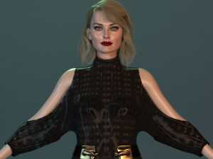 Margot Robbie 3D-Modell