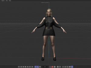 Margot Robbie 3D-Modell