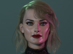Margot Robbie 3D-Modell