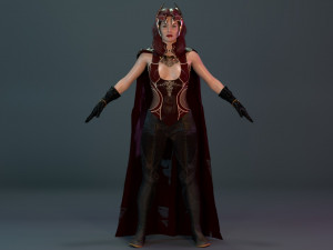 Scarlet Witch 3D 모델