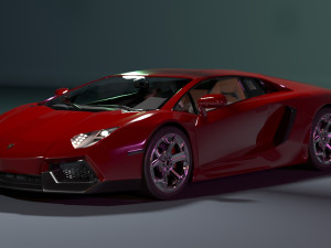 Lambor Aventador 3Dモデル