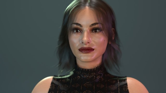 Natalie Portman Model 3D .c4d .max .obj .3ds .fbx .stl .blend