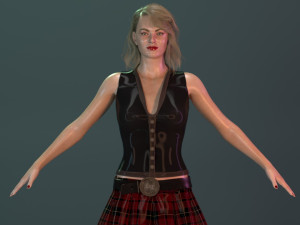 Emma Stone 3D Модель