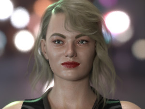 Emma Stone 3D Model