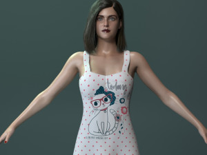 Alexandra Daddario 3Dモデル