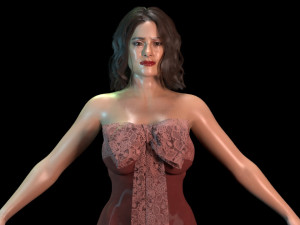 Salma Hayek Model 3D