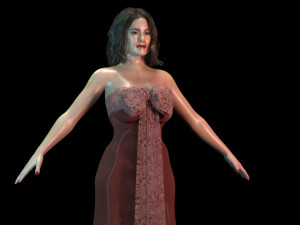 Salma Hayek Model 3D