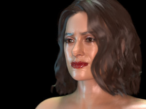 Salma Hayek Model 3D