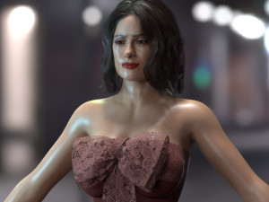 Salma Hayek Model 3D