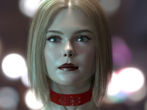 Elle Fanning 3Dモデル