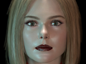 Elle Fanning 3D Модель