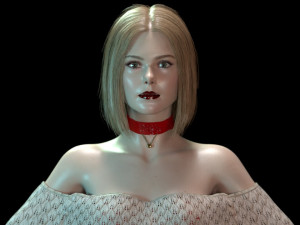 Elle Fanning 3D Модель