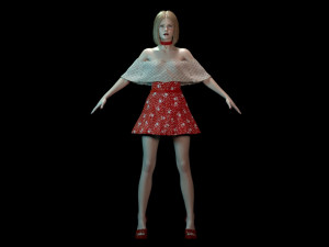 Elle Fanning 3D Модель