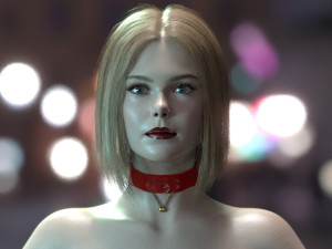 Elle Fanning 3D Модель