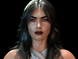 Megan Fox Model 3D