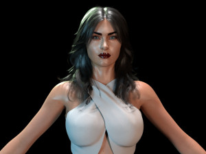 Megan Fox Model 3D