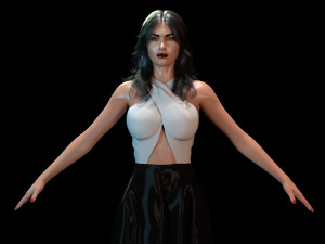 Megan Fox Model 3D