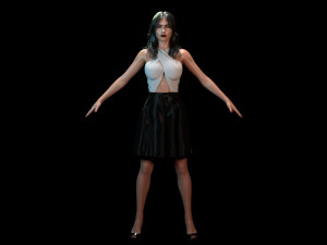 Megan Fox Model 3D
