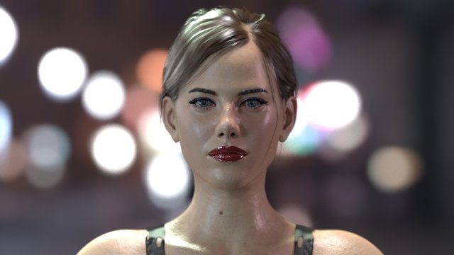 Kaya Scodelario 3D Модель .c4d .max .obj .3ds .fbx .stl .blend