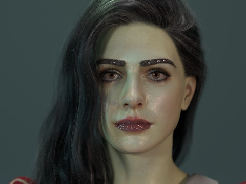 Anne hathaway Modèle 3D