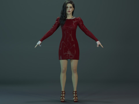 Anne hathaway Modèle 3D