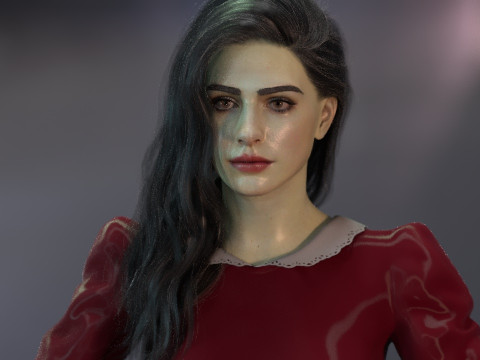 Anne hathaway Modèle 3D