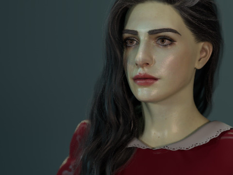 Anne hathaway Modèle 3D