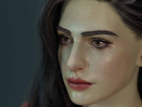 Anne hathaway Modèle 3D