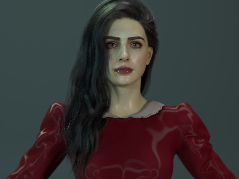 Anne hathaway Modèle 3D