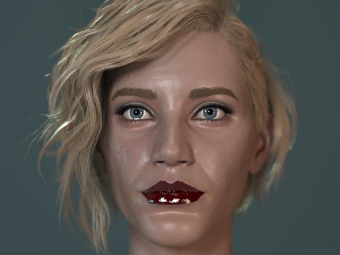 Katee Sackhoff Modelo 3D