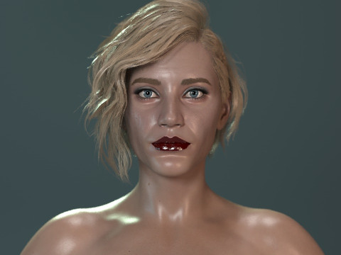 Katee Sackhoff Modelo 3D