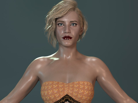Katee Sackhoff Modelo 3D