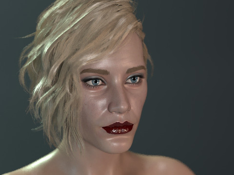 Katee Sackhoff Modelo 3D