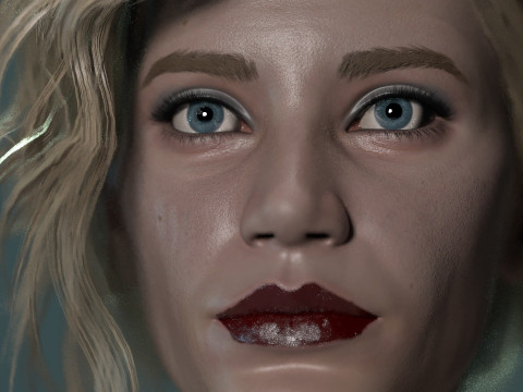 Katee Sackhoff Modelo 3D