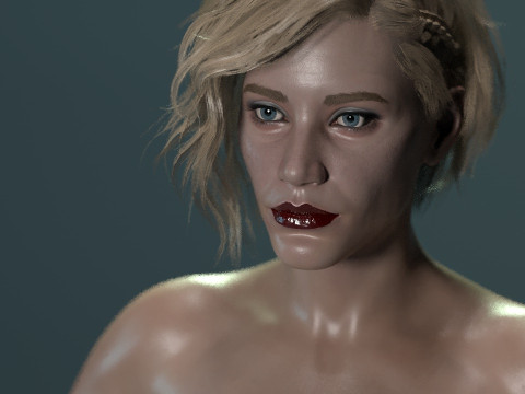 Katee Sackhoff Modelo 3D