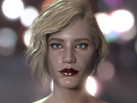 Katee Sackhoff Modelo 3D