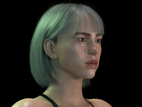 Billie Eilish 3D-Modell