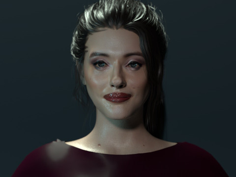 Kat Dennings 3D Model