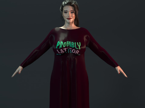 Kat Dennings 3D Model