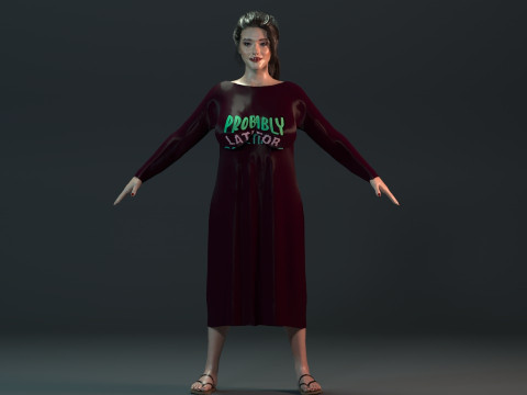 Kat Dennings 3D Model