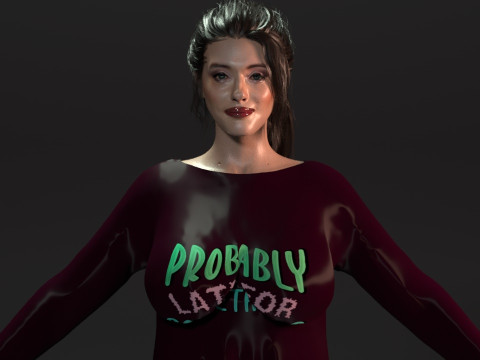 Kat Dennings 3D Model
