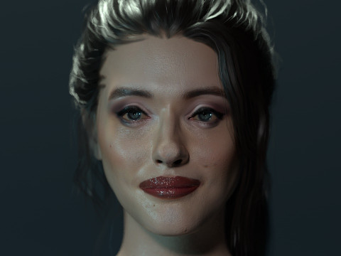 Kat Dennings 3D Model