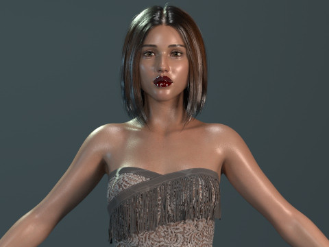 Jessica Alba 3D Модель