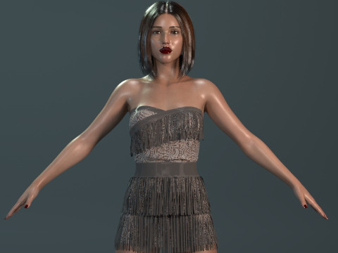 Jessica Alba 3D Модель