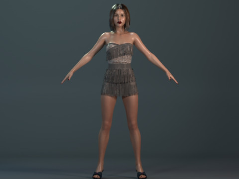 Jessica Alba 3D Модель
