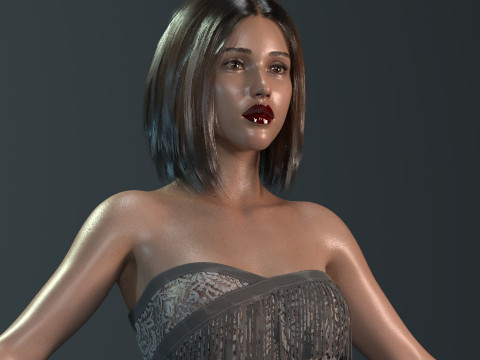 Jessica Alba 3D Модель
