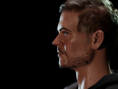The late Paul Walker 3D 모델