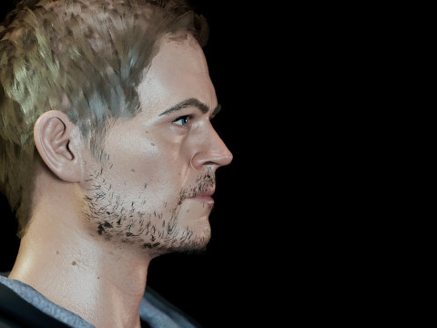 The late Paul Walker 3D 모델