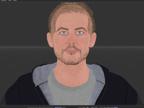 The late Paul Walker 3D 모델